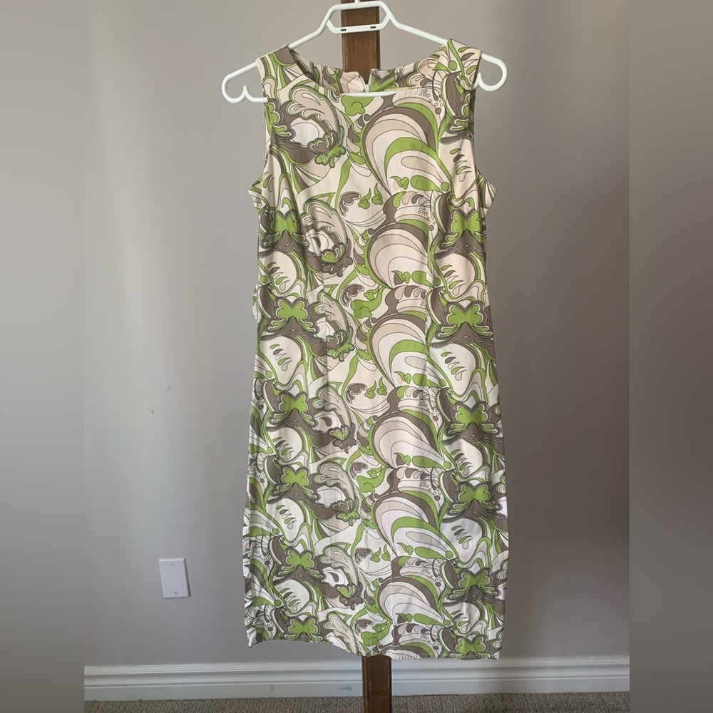 JANE ALEXANDER | Patterned Sheath Dress | Sz S